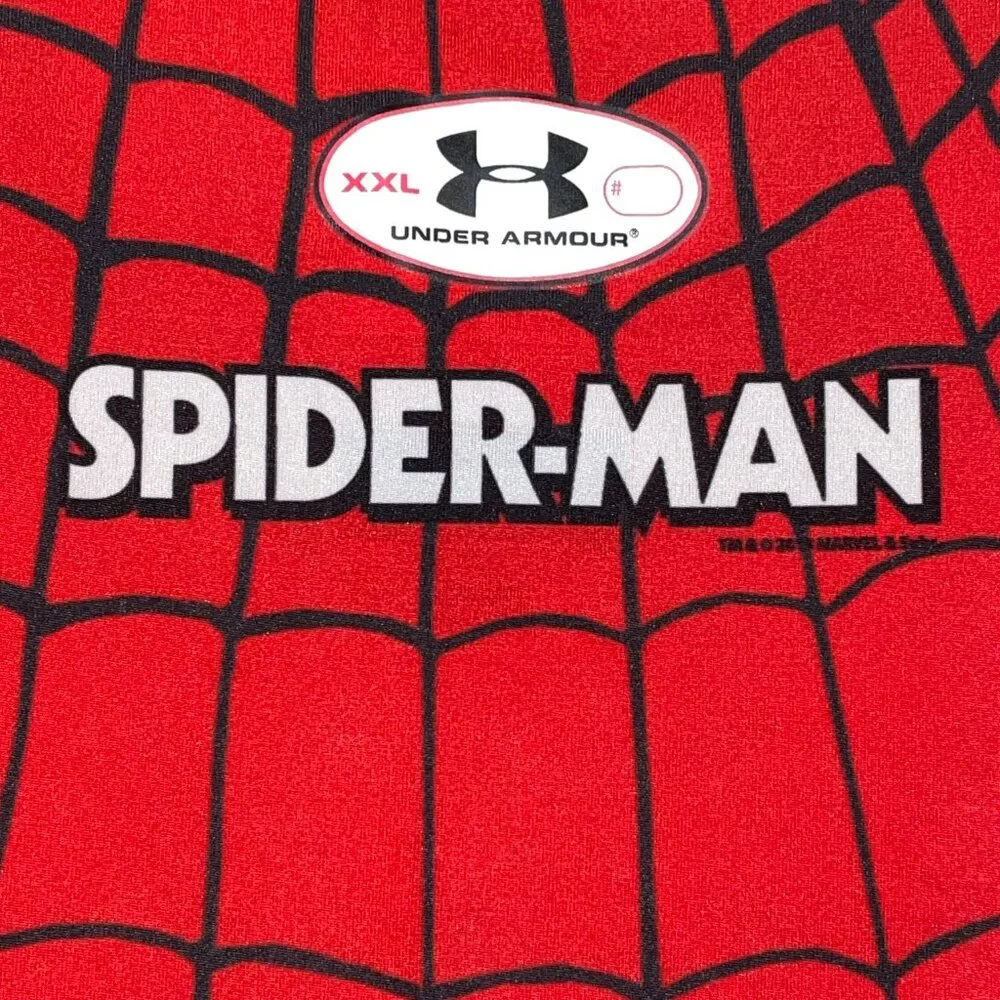 🕷 Under Armour SPIDER-MAN Compression Shirt Size XXL - Picture 5 of 5